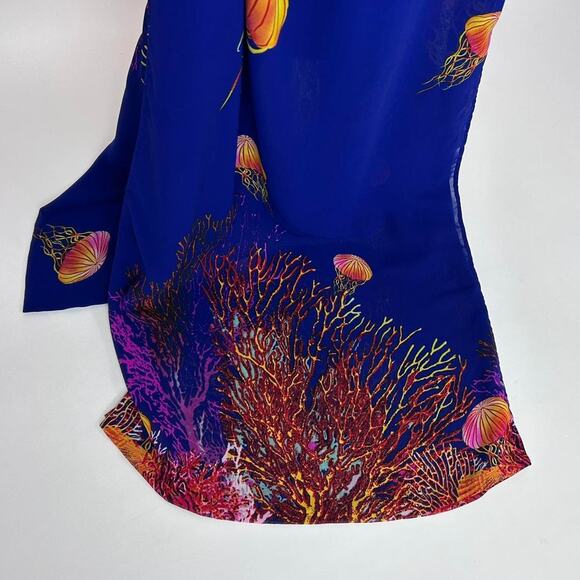 Ocean print sheer maxi dress - Picture 7 of 8